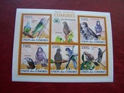 Komory 2009 MNH Fauna Ptaki Papugi