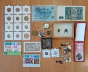 Wyprzedaż garażowa - monety - znaczki - banknoty - zegarki - medale