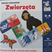 Gra planszowa Gram i układam Zwierzęta Kapitan Nauka 123Arts