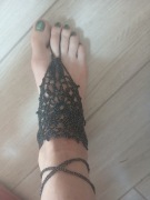 Ozdoba na stopę bransoletka 