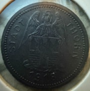 50 Pf Toruń Thorn 1918 cynk - rzadki