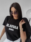 T-shirt Ola voga czarny 