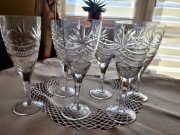 Kryształowe duże kieliszki