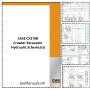 CASE CX210B Hydraulic Schematic Koparka Schemat hydrauliczny