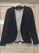 Żakiet czarny H&M 36 z baskinką 