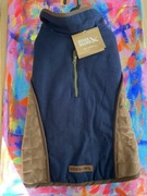 Płaszcz kurtka dla średniego większego psa L Eddie Bauer granat + brąz