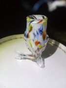 Wazon szklana ryba  PRL