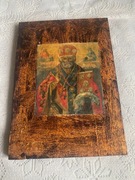 Przepiękna ikona o wymiarach 26x36 cm.