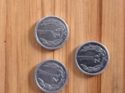 Monety 1  zł  1989 roku aluminium 3 szt.