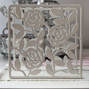 Serwetnik Ikea biały z motywem kwiatów