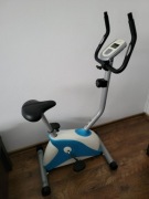 Rower stacjonarny do ćwiczeń z komputerem treningowym Vivo biało-niebieski 