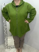 Bukla Plus Size damska na zamek limonka