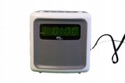 Radio Elta 4225 Budzik AUX Zegar Alarm Białe AM FM line in