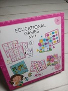 Gra edukacyjna 5w1 gra planszowa Toy universe 3+