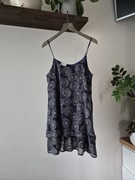 Sukienka tunika damska na cienkich ramiączkach  Grigioperla 38/40/42