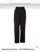 Spodnie damskie r.34,100%wiskoza