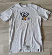 Nike T-shirt koszulka krótki rękaw szary melanż bawełna 158-170cm