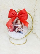 Bombka z Twoim zdjęciem na stojaku 10cm