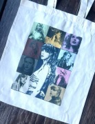 Torba bawełniana torebka tote bag cotton bawełna beżowa beige Taylor Swift 