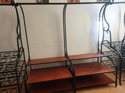 Regały stal z drewnem. Cena za sztukę.