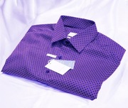 Eterna koszula M 40 Slim non iron baw. satynowa Sicilian tiles Italy berg