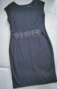 Elegancka czarna sukienka 44