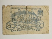 Banknot / Notgeld Austria 20 heller 1920r. Miasto Wels - Górna Austria