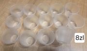Kubeczki miarki do żywicy pojemniki do mieszania odlewów plastikowe