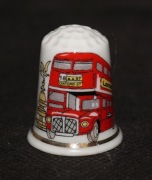 Naparstek Kolekcjonerski Porcelanowy London - Czerwony Bus