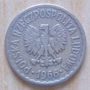 1 zł 1966 r. - moneta ze zdjęć