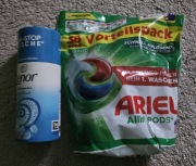 Kapsułki Ariel i perełki lenor