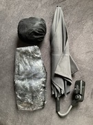 Zestaw parasolka, moskitiera, folia przeciwdeszcz. na duży wózek dziecięcy