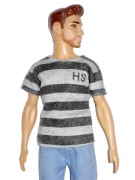 Lalka Ken - Koszulka w paski