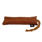 Zabawka dla kota kopacz z kocimiętką brązowy, duży ze sznurkami