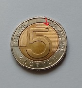 5 zł destrukt z rolki NBP + 1 grosz destrukt gratis 