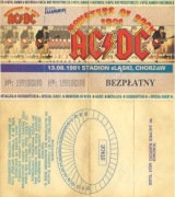 UNIKAT! Bilet - Monsters of Rock 1991, Chorzów. Stan IDEALNY!