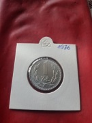 1 zł 1976 w holderze 