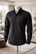 Koszula męska czarna marki LOFT 100% premium bawełna długi rękaw rozmiar M