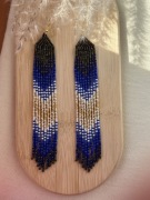 Kolczyki z japońskich koralików.