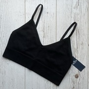 Czarny top braletka bralette biustonosz Hollister Gilly Hicks nylon M