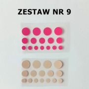 Zestaw KROPEK 32 szt. mix 1, 1,5 i 2 cm Dzień kropki Z9