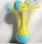 Grzechotka dla niemowląt duża wytrzymała bezpieczna żyrafa dobry materiał