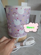 Lampka nocna dla dzieci różowa jednorożce Lampa USB nowa 