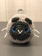 Kotek na szydełku Ragdoll ręcznie robiony
