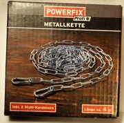 4-metrowy metalowy łańcuszek z 2 karabińczykami OV