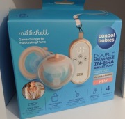 Laktator muszlowy podwójny MilkShell – Canpol babies|180 ml|48 ustawień 