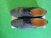 Skórzane buty komunijne granat r.36