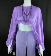 PINKO Carambola coprispalle szyfon lawenda ONE SIZE nowa