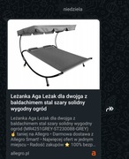 Łóżko ogrodowe - leżanka 