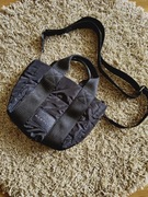 Diverse czarna mała  pikowana torebka do ręki listonoszka Sabinko II S